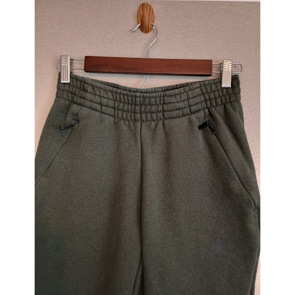 Nike Air Jordan Joggers Men's XS Green Shield Fleece Athletic Sports Sweatpants - Picture 5 of 8